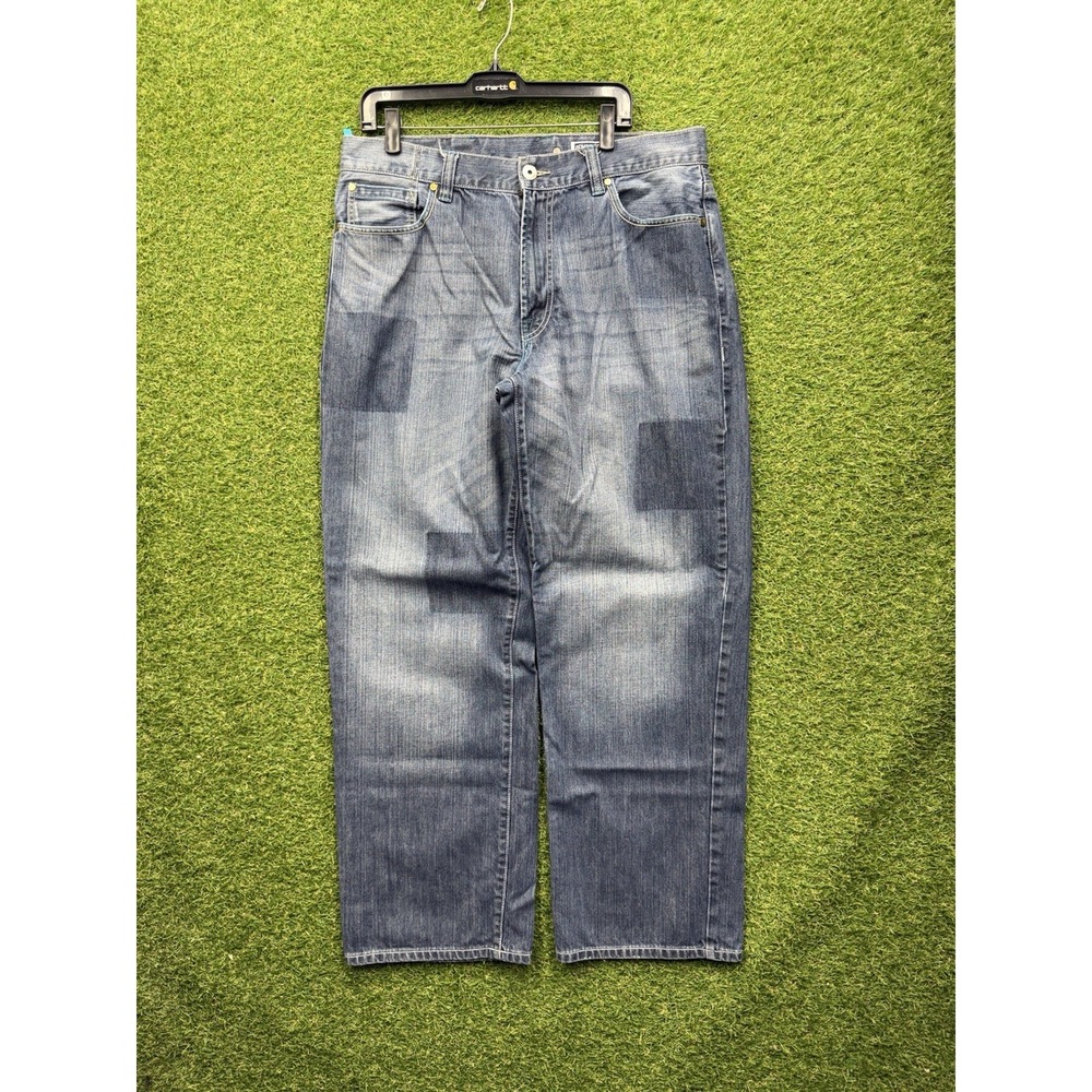 Vintage Enyce Jeans Mens 36 Blue Denim Baggy Straight Y2K Hip Hop Grunge 90s